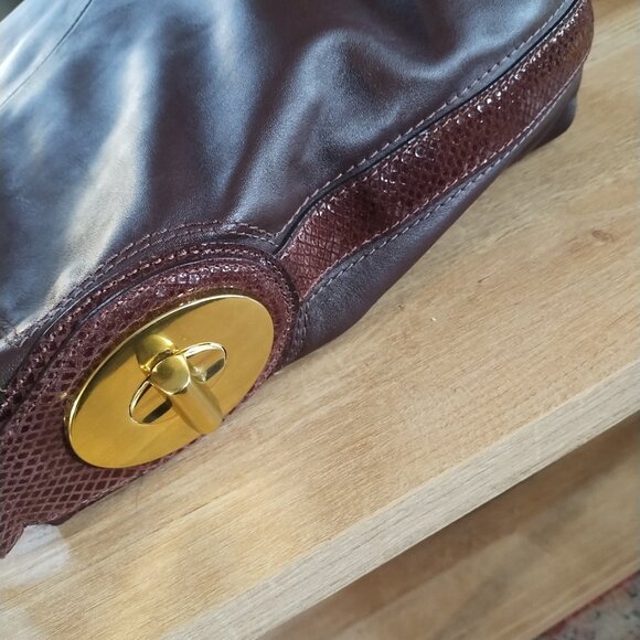 Coach Penelope Hobo shoulder bag with Snake Print Strap - Picture 4 of 8